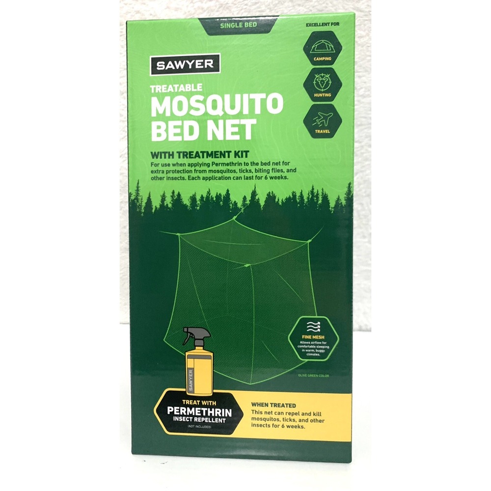 Treatable Mosquito Bed Net w/ Treatment Kit, by Sawyer BRAND NEW